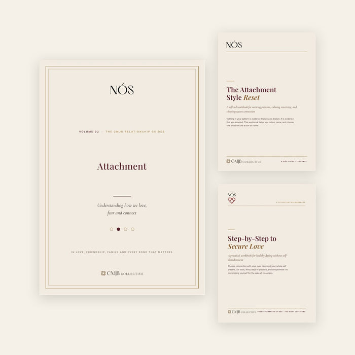 Attachment, The Attachment Style Reset and Step-by-Step to Secure Love, shown together