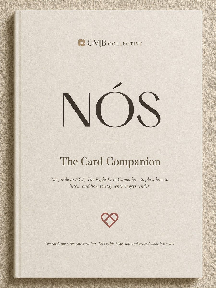 The cover of NÓS The Card Companion, the guide to The Right Love Game